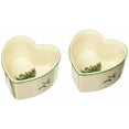 thumbnail image 2 of Spode Christmas Tree 3.5" Heart Ramekins (Set of 2) - Oven Safe Porcelain Ramekin Dishes for Soufflé, Crème Brûlée, Custard - Microwave & Dishwasher Safe, Festive Dipping Cups, Holiday Baking Set, 2 of 3