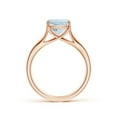 thumbnail image 2 of ANGARA Natural Solitaire Cushion 1.95 ct Aquamarine Split Shank Engagement Ring in 14K Rose Gold for Women (Size-8mm) | March Birthstone, Anniversary, Jewelry Gift for Women | Natural Aquamarine Ring, 2 of 9