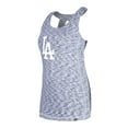 thumbnail image 2 of Women's New Era Royal Los Angeles Dodgers Space Dye Keyhole Back Tank Top, 2 of 5