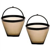 GoldTone Reusable Cone Style Coffee Filters ( Pack of 2)