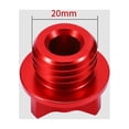 thumbnail image 3 of Miulika 2 Pieces Engine Oil Filler Cap Screw Screw-In Universal Decorative Gas Caps for Red, 3 of 6