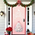 thumbnail image 5 of Yhmxh Christmas Door Cover Merry Christmas Decorations Red Gift Box Front Door Banner Christmas Backdrop Hanging Xmas Tree Front Door Covers Background Banner for Xmas Window Party Decor, 71"x35", 5 of 7