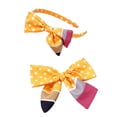 thumbnail image 3 of SHenli Cute Yellow Pencil Bow Headband for Girls Hair Accessories Outfit (①Hair Clip and Headband Set), 3 of 9