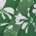 thumbnail image 5 of Camisas Tipo Para Hombre Camisa Casual Fashion de hombres Tops Hawaii Flewer imprimió camisa floja suelta Gire de manga corta Camisa Button de Down (Green, M), 5 of 5