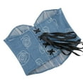 thumbnail image 4 of Gpaecead Women's Blue Zip Front Bustier - Push Up Corset Top Blue, 4 of 4
