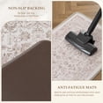thumbnail image 5 of BERTHMEER Kitchen Rugs for Floor 2 Piece, 17.3"x30"+17.3"x59" Anti Fatigue Waterproof Light Brown Kitchen Mats, Non Slip Comfort Standing Mat Rug for Home, Sink, Laundry, Light Brown, 5 of 7