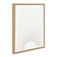 thumbnail image 2 of Kate and Laurel Sylvie Sun Rays Framed Canvas Wall Art by Rocket Jack, 18x24 Natural, Chic Minimalist Sunset Art for Wall, 2 of 8