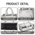 thumbnail image 4 of Large Capacity Tote Bag,White Gold Marble Pattern Handbag Fashion Luxury Tote Bag,15.7"x13"x 5.1" Inches,Laptop Compatible, 4 of 6