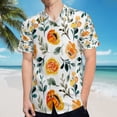thumbnail image 5 of High Quality Hawaiian Shirts for Men Short Sleeve Aloha Beach Shirt Floral Summer Casual Button Down Shirts Blouses ERXUAR, 5 of 7
