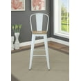 thumbnail image 2 of ACME Didac Bar Stool in Natural and White, 2 of 5