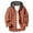 Orange, variant on Ccpelsie Long Sleeve Shirts for Men Fall Button Down Plaid Hoodie Jackets Casual Flannel Comfort Stylish Hooded Tops(Dark Green,L)