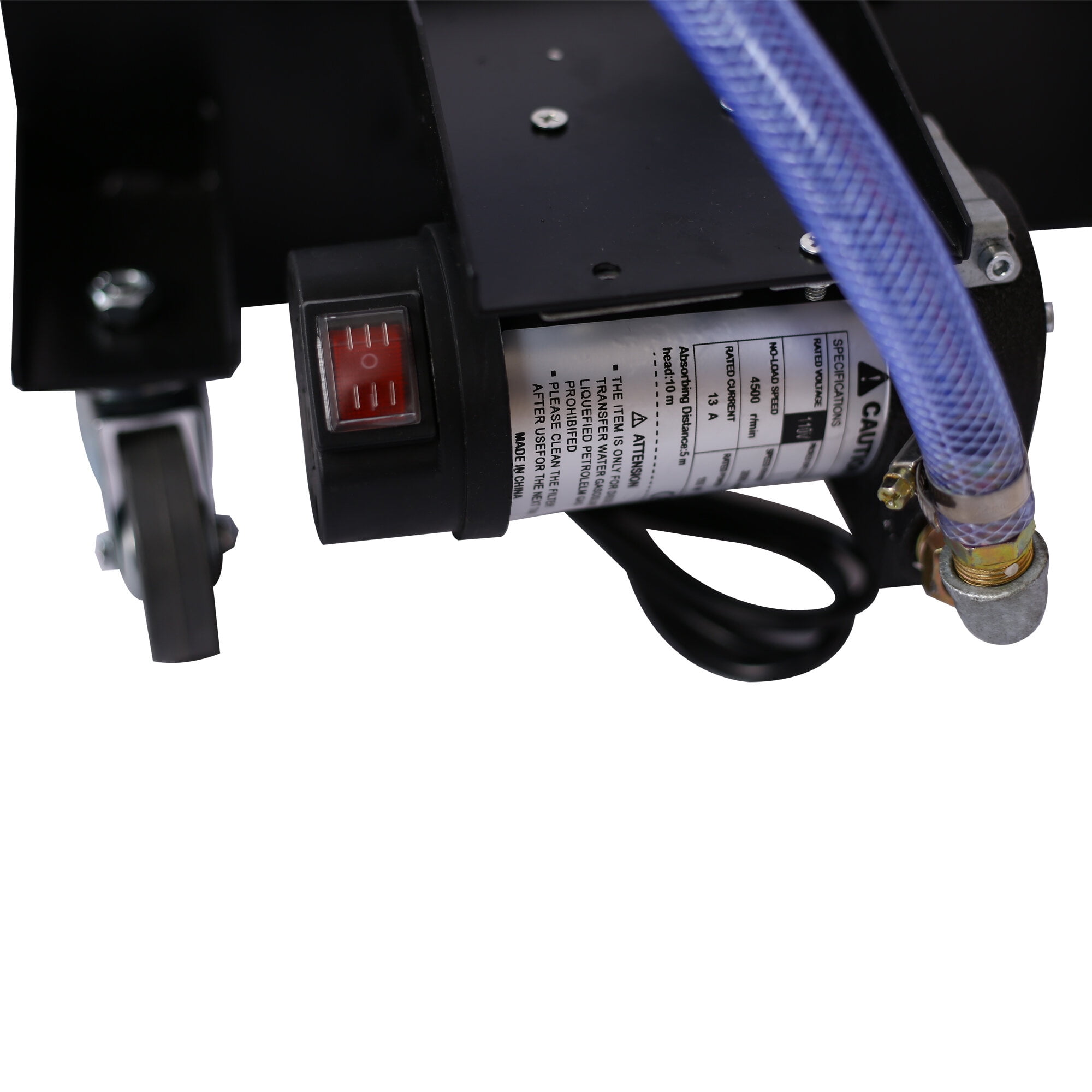 25 gallon low profile oil drainer ,with electric pump,