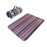 79''x59'' Ethnic Wind Moisture-proof Picnic Outdoor Blanket Park Blanket Beach Mat on Grass Seats Water Resistant Picnic Mat for Camping