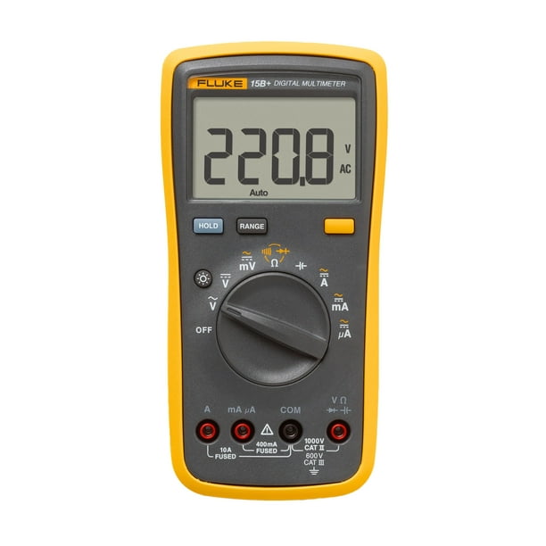 Multímetro digital Fluke 15B+ para aplicaciones eléctricas