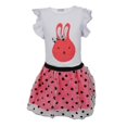 thumbnail image 2 of 2 uds., Vestido para niñas pequeñas, camiseta con + con puntos de , camisetas de conejo, trajes Sunnimix Vestidos de las muchachas, 2 of 8