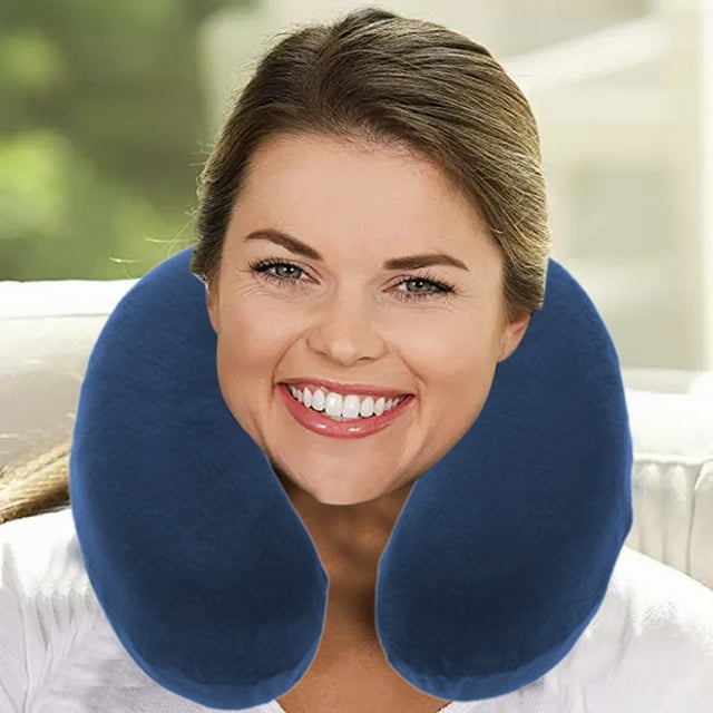 TIMIFIS Neck Support Cotton U-Shaped Pillow Travel Pillow Crystal Velvet Comfortable Neck Pillow Office Nap Gift Father's Day Gift Daughter to Father's Day Gift Pillows
