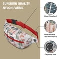 thumbnail image 5 of Fanny Pack Christmas Tree and House Pattern Waist Pack Bag,Running Cross Bag,Waterproof Large Fanny Packs for Women Men for Travel Running Hiking Cycling, 5 of 6