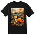 thumbnail image 2 of Plus Size Shirt for Women Black Tops for Women Short Sleeves Shirt for Women Fox T Shirt Crewneck Shirt for Women XL, 2 of 5