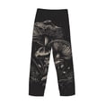 thumbnail image 3 of Lsque Monochrome Mushroom Artwork Print Men's Pajama Pants, Lounge Pant - Comfortable Home Wear,Elastic Waistband, Stylish Design-Medium, 3 of 9