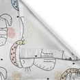 thumbnail image 3 of Ambesonne Cartoon Kitchen Curtains, Sleeping Colorful Cat, 55"x39", Pale Yellow Pale Blue, 3 of 3