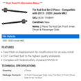 thumbnail image 2 of Tie Rod End Set 2 Piece - Compatible with 2013 - 2020 Lincoln MKZ 2014 2015 2016 2017 2018 2019, 2 of 2