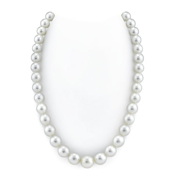 14K Gold 10-13mm Australian White South Sea Cultured Pearl Necklace