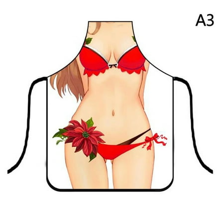 

TruPeony Funny Kitchen Apron Cooking Baking Party Cleaning Aprons For Christmas Apron