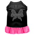 thumbnail image 1 of Robe Arc en Strass Noir avec Rose Vif XXL (18), 1 of 1
