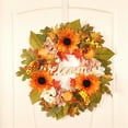 thumbnail image 6 of Xuniizn Fall Wreaths for Front Door, 18" Maple Leaves Pumpkin Wreath Fall Decor Fall Wreath for Thanksgiving Halloween Fireplace Wall Porch Party Supplies, Fall Decorations for Home, 6 of 8