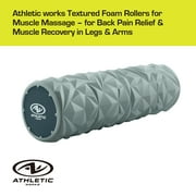 Athletic Works Textured Foam Roller High Quality EVA Foam 18in Size and Your Ultimate Muscle Relief Partner