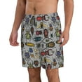 thumbnail image 2 of Logiee Bright Insects Print Mens Swim Trunks Quick Dry Board Shorts,Breathable Hawaii Beach Shorts Swimwear Bathing Suits-XX-Large, 2 of 6
