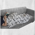 thumbnail image 6 of Panda Soft Flannel Fleece Throw Blanket, Panda Face Head and Small Footprint Silhouette Childish Kids Theme Illustration, Cozy Plush for Indoor and Outdoor Use, 60" x 80", Black White, by Ambesonne, 6 of 6