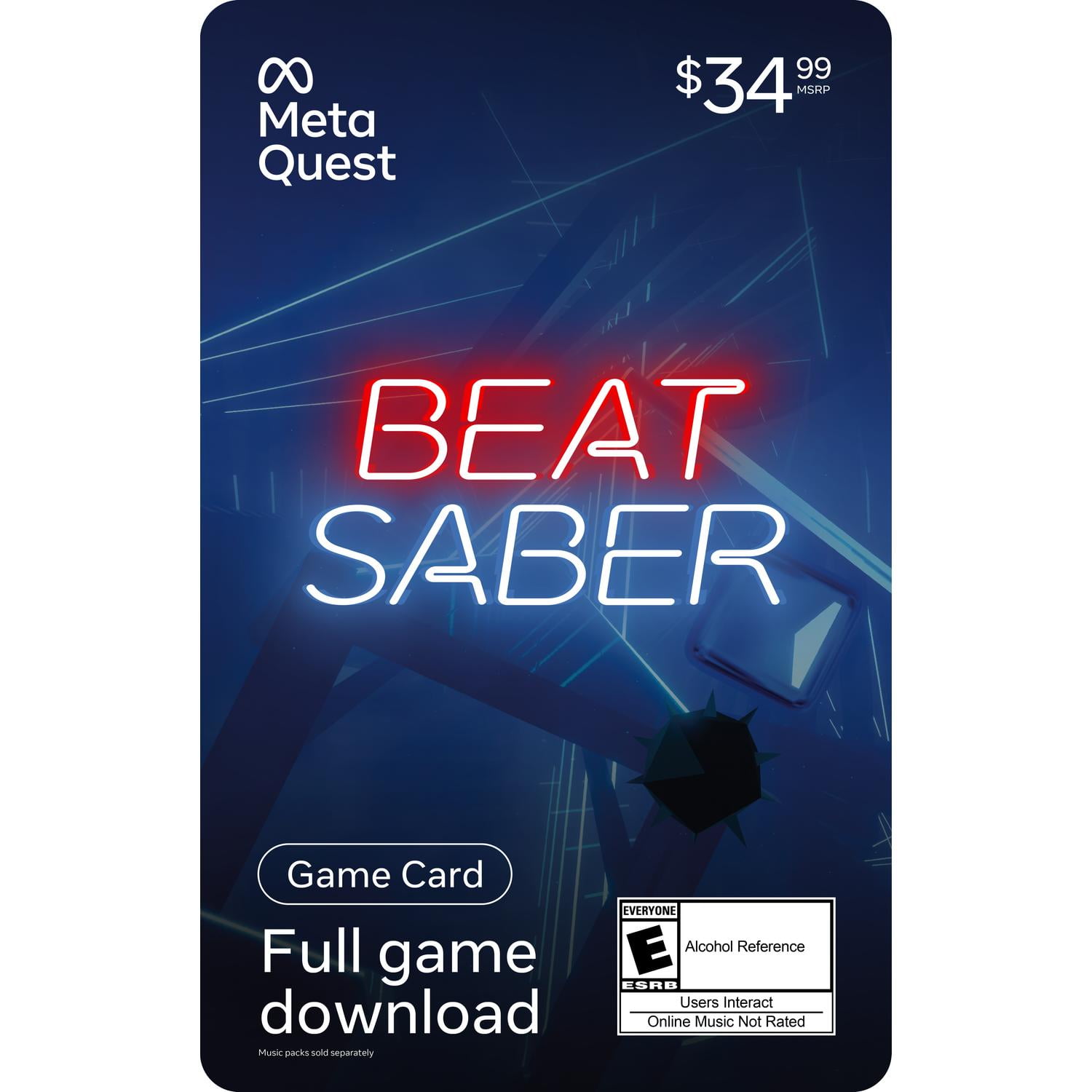 Beat Saber $34.99 Meta Quest Gift Card (Digital Code)