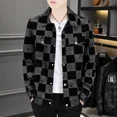 thumbnail image 3 of Trajes y blazers cortos para hombre, chaquetas de fiesta con un solo pecho, moda de verano 2024, casuales y elegantes, 3 of 5