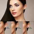 thumbnail image 6 of 12 Pairs Invisible Plastic Clip On Earrings for Sensitive Ears, Cubic Zirconia Birthstone Stud Earrings Set for Non Pierced Ears Women, 6 of 7