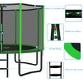 thumbnail image 3 of YORIN Trampoline for 5-6 Kids, 12FT 14FT 10FT 8FT Trampoline for Adults with Enclosure Net, Ladder, 1200LBS Weight Capacity Outdoor Round Recreational Trampoline, Heavy Duty Upgrade Trampoline, 3 of 8
