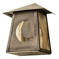 thumbnail image 2 of Meyda 190184 9 in. Stillwater Crescent Moon Wall Sconce - Antique Brass, 2 of 3