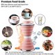 thumbnail image 1 of Botella de agua plegable, taza de camping con mosquetón, silicona reutilizable, antifugas, botella de agua portátil para deportes, viajes, gimnasio, senderismo, libre de BPA, tazas con mosquetón LingWen 8390613752291, 1 of 1