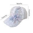 thumbnail image 3 of Summer Baseball Cap For Women Adjustable Size Sun Protection Hat With Breathable Mesh Back Cap For Outdoor Activities Picnic And Daily Wear, 3 of 6