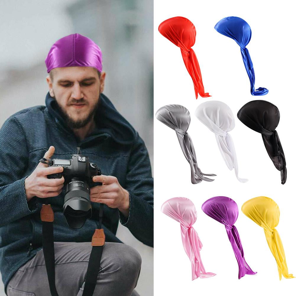 3x Bandana cappello copricapo foulard pirata biker berretti Durag