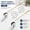 Chrome, variant on 2-Pack Toilet Handle Replacement Kit, Front Mount Flush Lever with Stainless Steel Chain, Fits Most Toilet Tanks, White