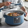 thumbnail image 3 of GreenPan 8 Quart Family Size Locking Lid Slow Cooker, Oxford Blue, 3 of 9
