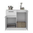 thumbnail image 3 of Cterwk 1 Drawer Dresser with 2 Cabinet, White, 3 of 7