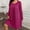 *Hot Pink, variant on ClodeEU Women's Long Sleeve Round Neck Plus Size Sweater Dress,Elegant Loose T Shirt Swing Dress Army Green,Womens Plus XXL