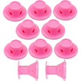 thumbnail image 5 of Rizadores sin calor, juego de 10 rulos para el cabello, ideales para mantener los rizos durante la noche, perfectos para dormir o viajar. Color rosa., 5 of 5