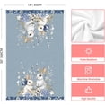 thumbnail image 6 of Bunny Hydrangea Easter Kitchen Towels Dish Towels, 18x26 Inch Spring Farmhouse Wild Flowers Decoration Hand Towels Set of 2, 6 of 6
