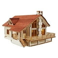 thumbnail image 2 of Desktop Wooden Model Kit Garden House A with a Large Deck by YOUNGMODELER by Young Modeler, 2 of 3