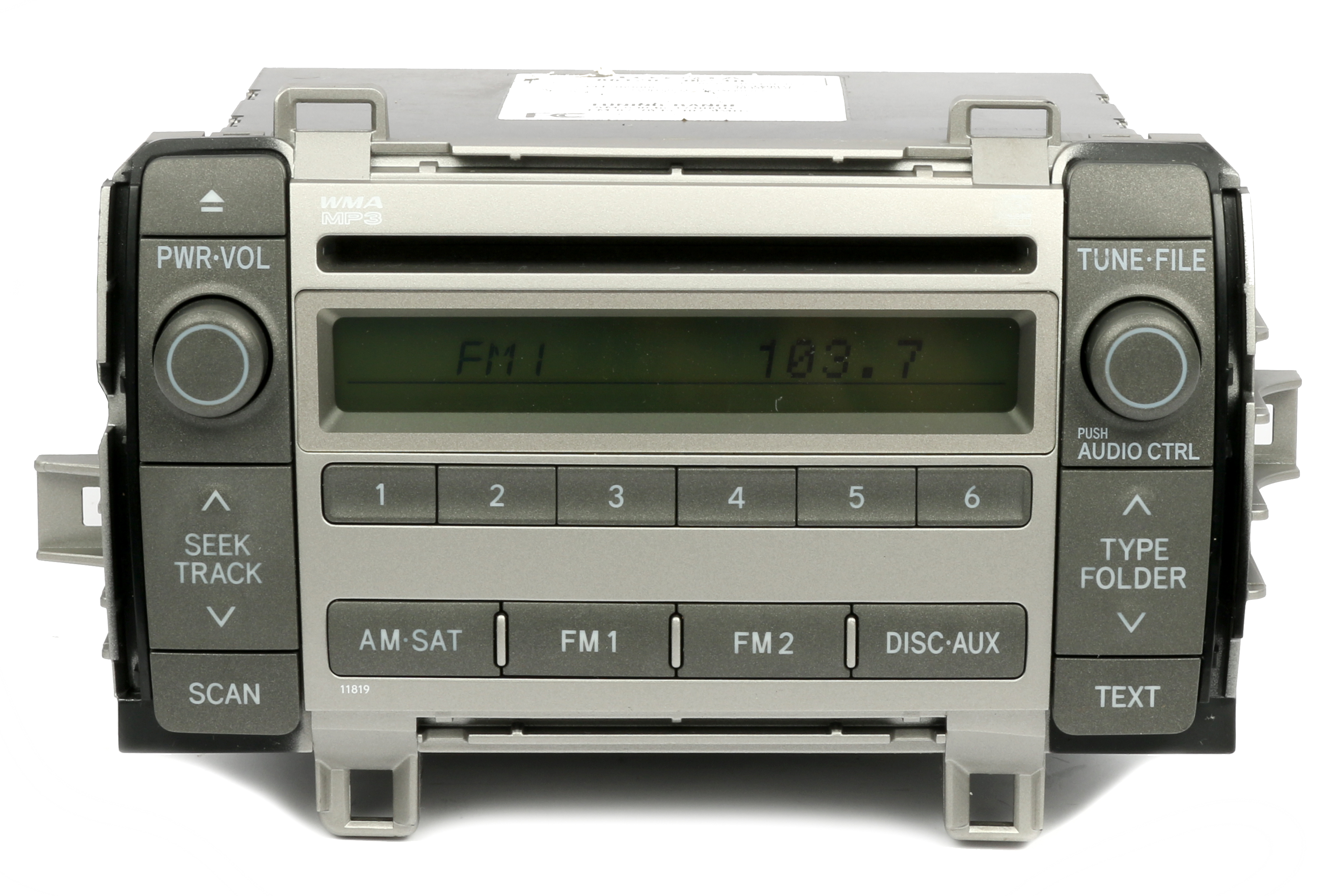 0910 Toyota Matrix AM FM Radio mp3 Single Disc CD Player 8612002710