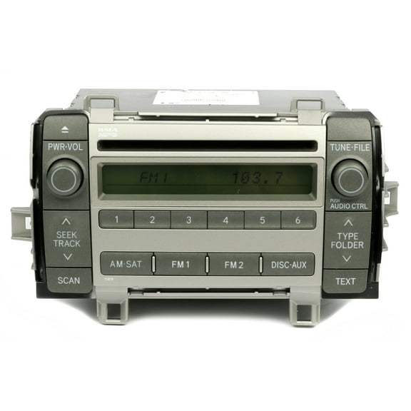 Restored 09-10 Toyota Matrix AM FM Radio mp3 Single Disc CD Player 86120-02710 Face 11819 (Refurbished)