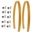 thumbnail image 1 of EeaseCA 2 Set Leather Handbag Handles Tote Bag Replacement Straps Bag Belts with Rivets, 1 of 7